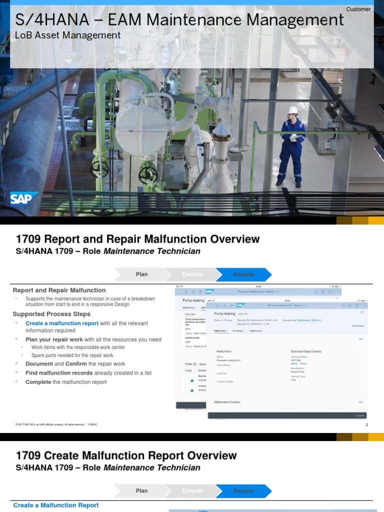 S/4HANA - EAM Maintenance Management | PDF | Information Technology ...