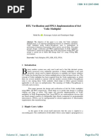 RTL Verification and FPGA Implementation of Vedic Multiplier.