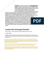 Contoh Kerangka Teoritis Penelitian Kuantitatif