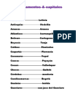 Departamentos y Capitales de Paula