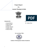 Project Report On Economic Planning in India: Submitted By: To
