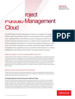 Oracle Project Portfolio Management Cloud Data Sheet