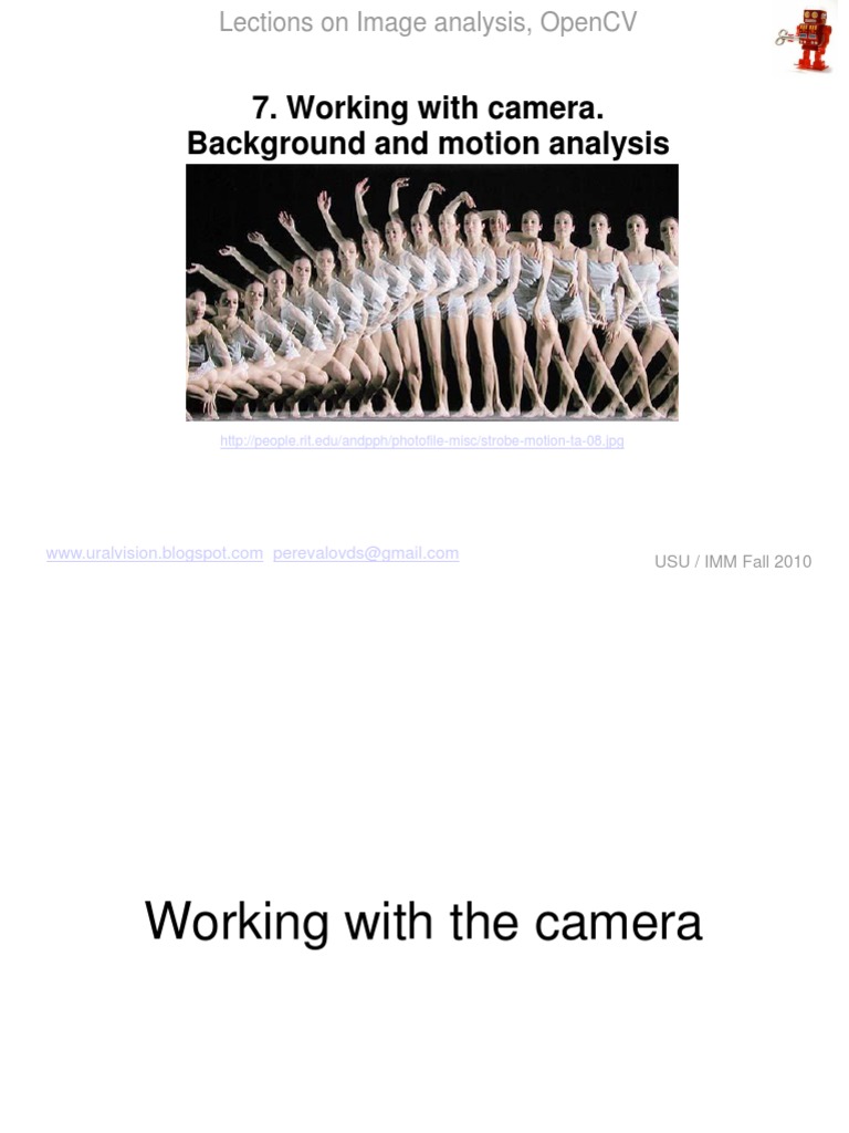 Lections on Image Analysis with OpenCV | PDF | Optics | Algorithms