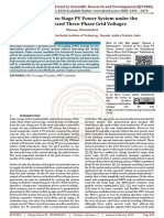 Control of Two Stage PV Power System Under The Unbalanced Three Phase Grid Voltages