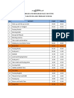 Daily Routine Checklist Form NIS