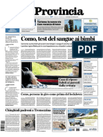 La Provincia Di Como 7 Maggio 2020