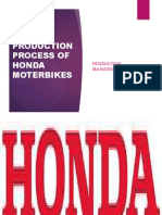 Production Process of Honda Moterbikes