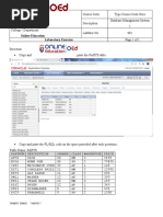 Online Education Laboratory Exercise: Create Table "Parts2"