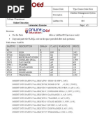 Online Education Laboratory Exercise