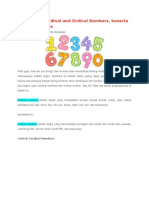 Penjelasan Cardinal and Ordinal Numbers