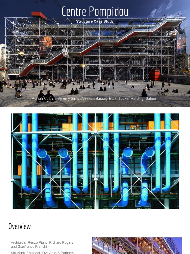 Centre Pompidou Structural Analysis | PDF | Truss | Column