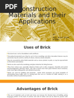 Construction Material and Their Applications