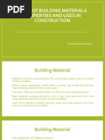 Types of Building Materials Properties and Uses in Construction