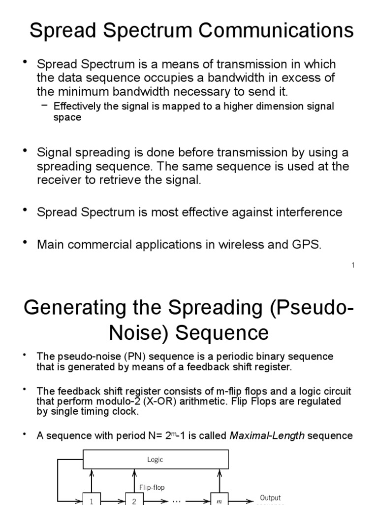 Spread Spectrum Communication Techniques | PDF | Modulation | Broadcast ...