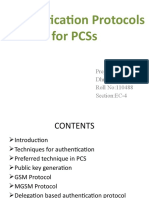 Authentication Protocols For Pcs