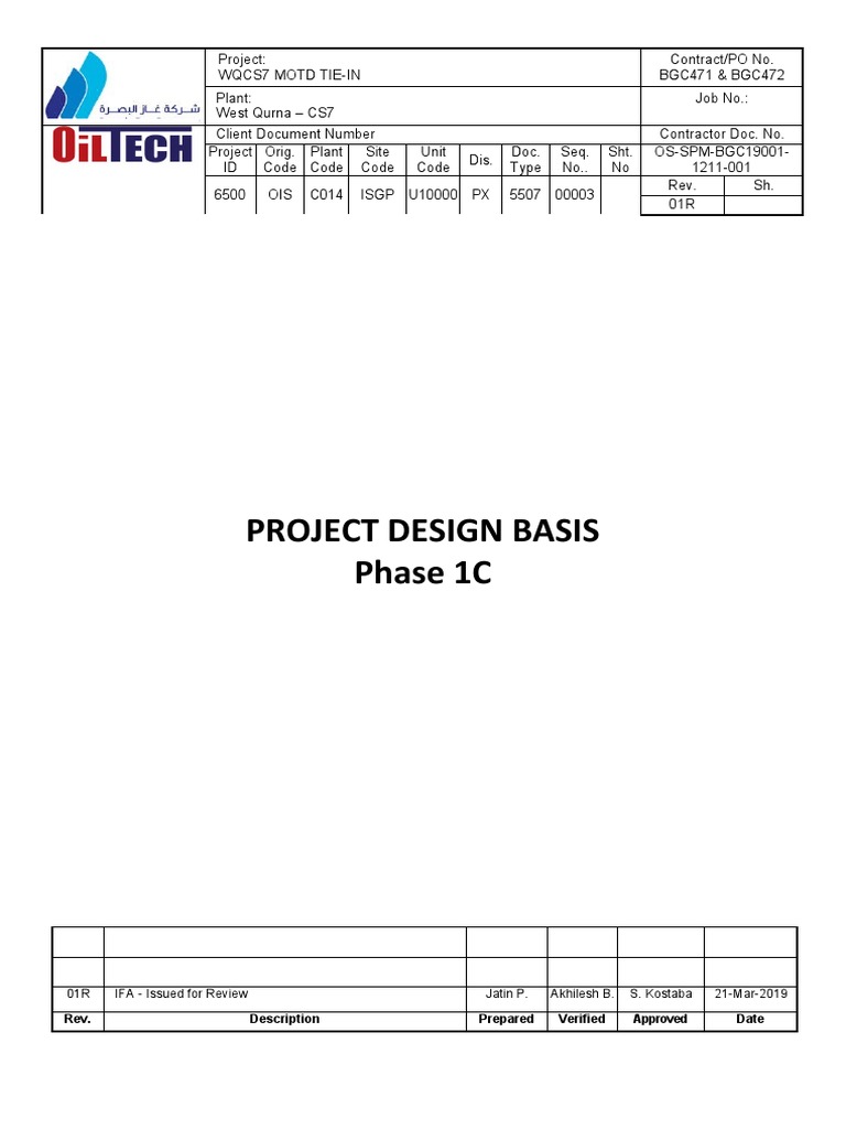 WQCS7 Project Design Basis Review | PDF