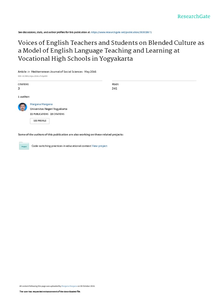 Voices of English Teachers and Students On Blended PDF | PDF | Second ...