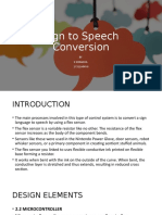 Sign To Speech Conversion: BY S Shradha 17311A04V6