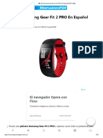 Manual Samsung Gear Fit 2 PRO en español PDF