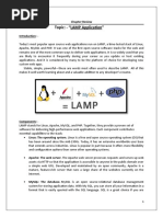 Topic: - "LAMP Application": Chapter Review