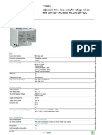 Product Data Sheet: Adjustable Time Delay Relay For Voltage Release MN, 200-250 VAC 50/60 HZ, 200-250 VDC