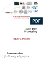 CS 491 Natural Language Processing Module 2: Basic Text Processing