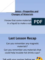 Properties and Changes of Materials Science Y5