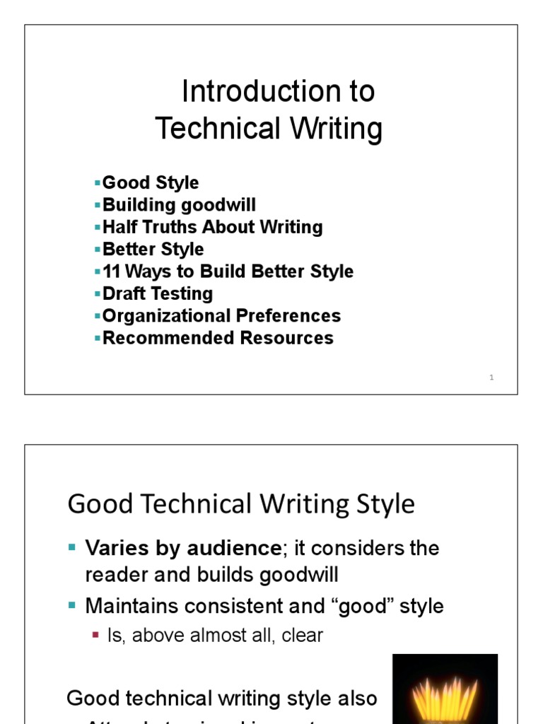 Intro To Tech Writing | PDF | Sentence (Linguistics) | Subject (Grammar)