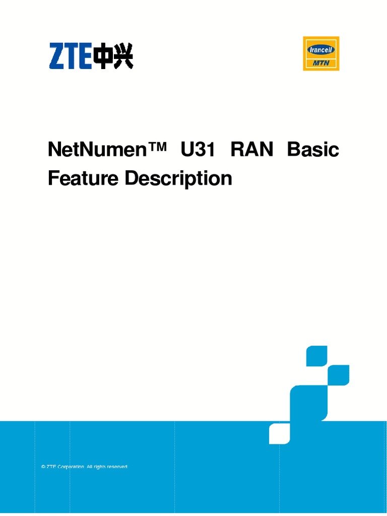 ZTE NetNumen U31 RAN Basic Features Description | PDF | Digital ...