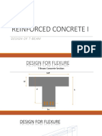 REINFORCED CONCRETE STRUCTURE I-Design Balok T PDF