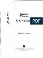 Minerals: U. S. Alternatives: Strategic