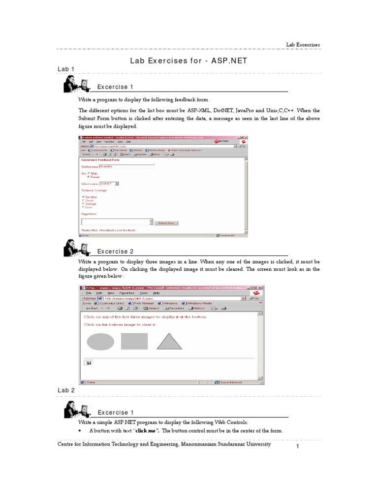 Lab Exercises and Solutions | PDF | Web Application | World Wide Web