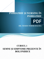 Psihiatrie Și Nursing În Psihiatrie: Dr. Nemes Noemi-Dalma