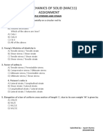 Mechanics of Solid (Mac11) Assignment: When Tensile Stress Is Applied Axially On A Circular Rod Its