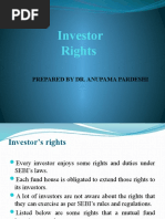 Investor Rights: Prepared by Dr. Anupama Pardeshi