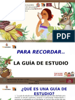 PARA RECORDAR. LA GUÍA DE ESTUDIO