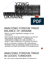 Analyzing Foreign Trade Od Ukraine