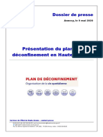 Présentation Du Plan de Déconfinement en Haute-Savoie