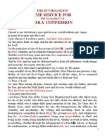 The Service For Holy Confession