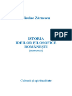 Nicolae Zarnescu - Filosofia romaneasca (memento)