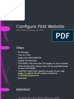 Configure First Website