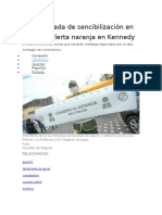 Inicia jornada de sencibilización en UPZ con alerta naranja en Kennedy