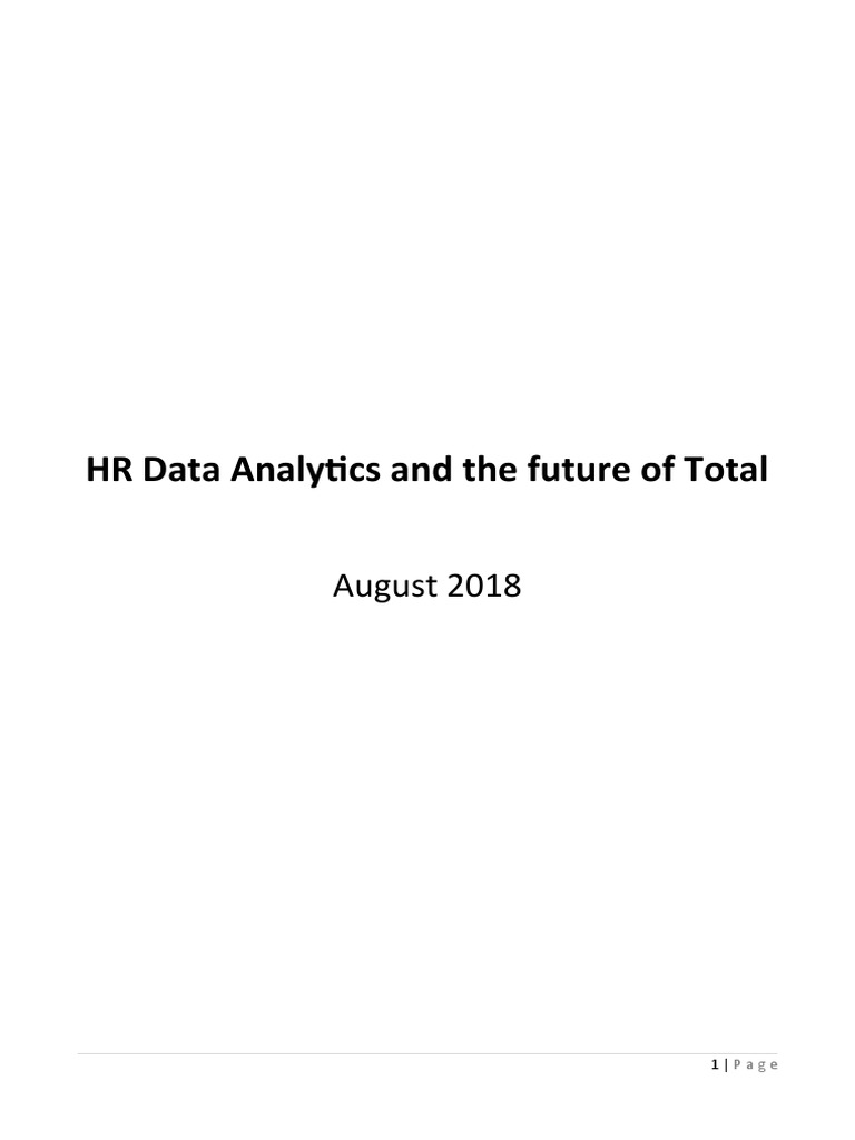 HR Data Analytics for Future Growth | PDF | Analytics | Predictive ...