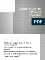 Action Plan For Distance Learning