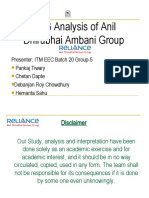 BCG Analysis of Anil Dhirubhai Ambani Group