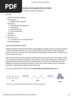 Transcription, Translation and Replication PDF