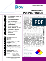 Purple Power Degreaser TDS CT 366 (Spanish) PDF