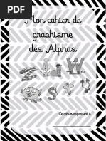 Cahier de Graphisme Alphas PDF