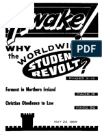 Student Revolt Articles from 1969 Issue of Awake! Magazine