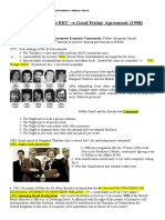 1973 Joining The EEC - 1998 Good Friday Agreement